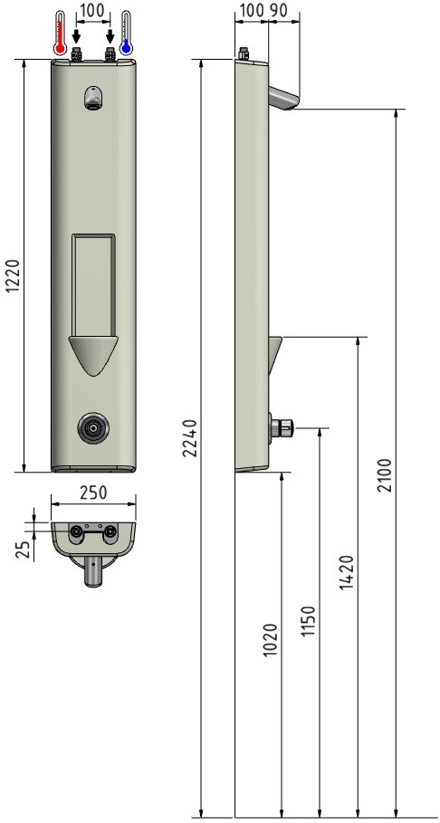 FLAIR 2 D BPS Avo - 24V/DC